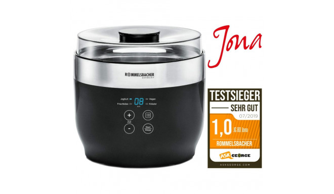 Rommelsbacher jogurtimasin JG 80 Jona, must/roostevaba teras