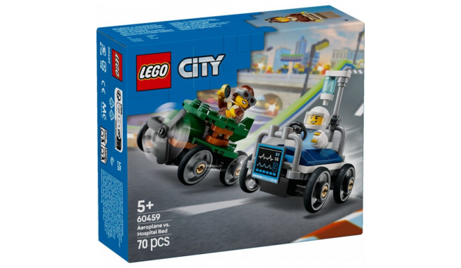 City 60459 võidusõidukite komplekt: lennuk vs haiglavoodi
