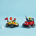 City 60458 võidusõiduautode komplekt: pitsa versus tuletõrjeauto