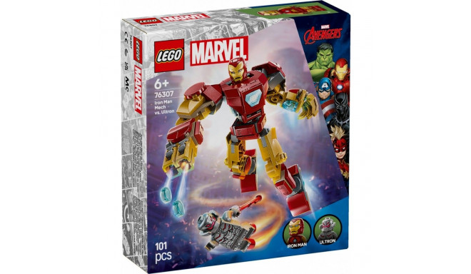 Klocki super heroes 76307 raudmehe mehhanoidi vastu ultron