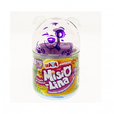 Masa plastyczna misiolina 60g 1 foremka niebieska