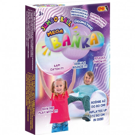 Mega bańka geometric tęczowa 5