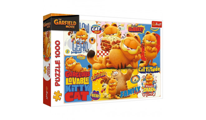 Puzzle 1000 elementów garfield przygody