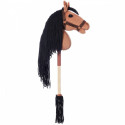 Koń na kiju hobby horse hoppihorse a3 bay - ciemny brąz, maść gniada
