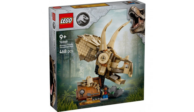 Jurassic World 76969 dinosauruste skeletid: triceratopsi kolju