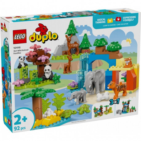 Duplo 10446 3-ühes metsloomade pere klotsid