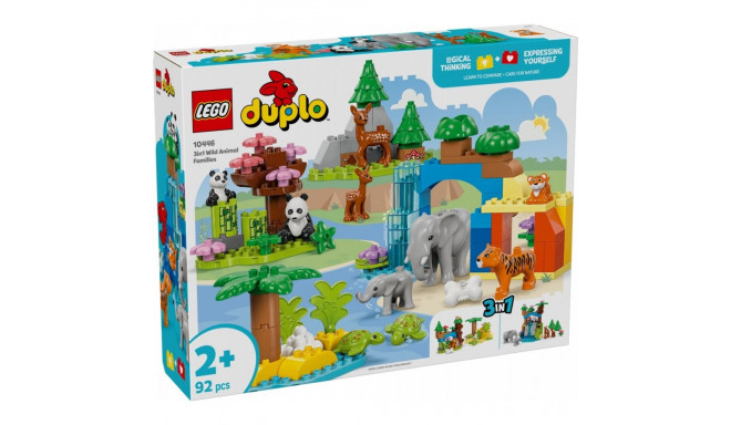 Klocki duplo 10446 rodziny dzikich zwierząt 3 w 1