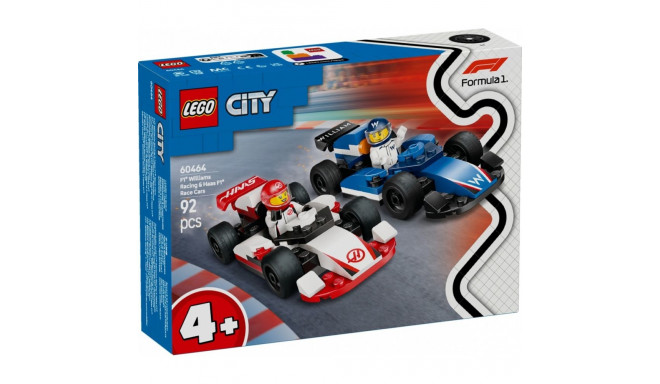 Klocki city 60464 F1 boliidid Williams Racing ja Haas F1