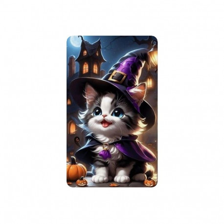 Diamentowa mozaika - kotek halloween