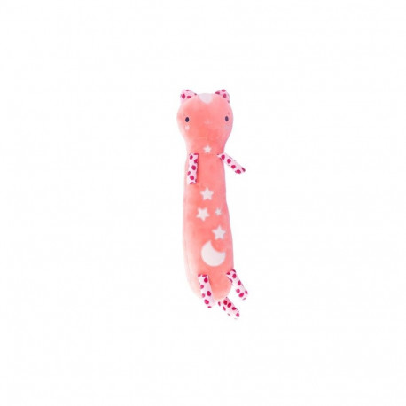 Maskotka momomi kot świecący w ciemności ciemnoróżowy 60 cm