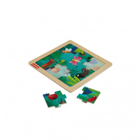 Puzzle drewniane, owady