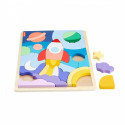 Puzzle drewniane 42 elementy kosmos