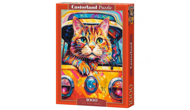 Puzzle 1000 elementów cat bus travel