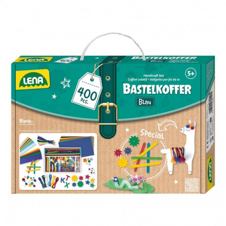 Zestaw rękodzieło 400 elementów niebieski
