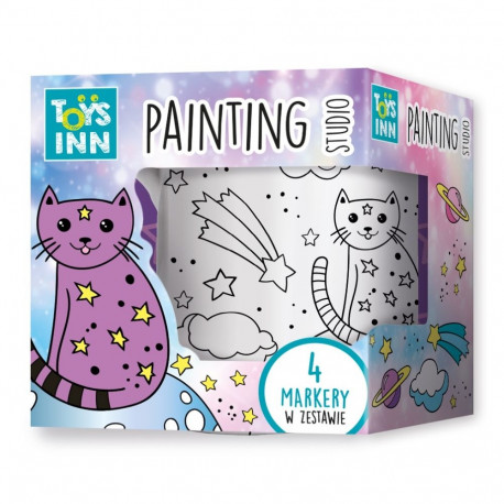 Kubek do kolorowania kot