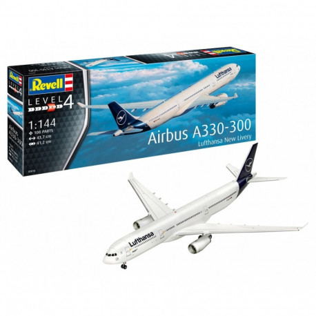 Model plastikowy samolot airbus a330-300 lufthansa 1/144