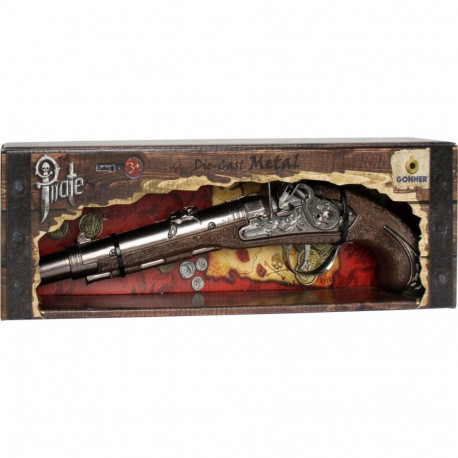 Metalowy pistolet pirata gonher
