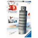 Puzzle 3d budynki krzywa wieza w pizie
