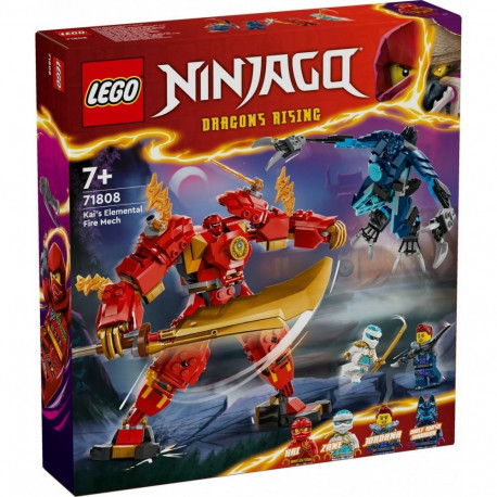 Klocki ninjago 71808 mech żywiołu ognia kaia