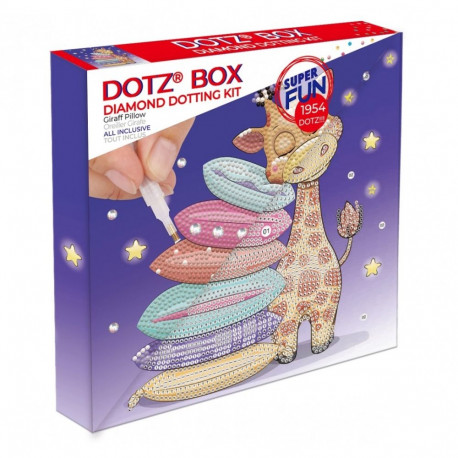 Mozaika diamentowa diamond dotz - poduszka Żyrafa pudełko