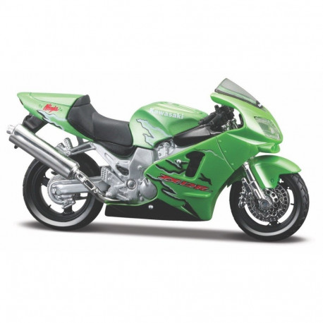 Metallist mudel mootorratas Kawasaki Ninja ZR-12R 1/18 alusega