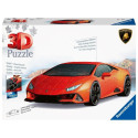 pusle 108 elementi 3D sõidukid Lamborghini Huracan Evo oranž