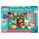 Puzzle 35 elementów koci domek gabi