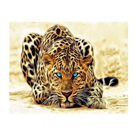 Diamentowa mozaika - leopard