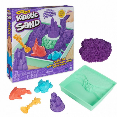 Piasek kinetyczny kinetic sand zestaw piaskownica