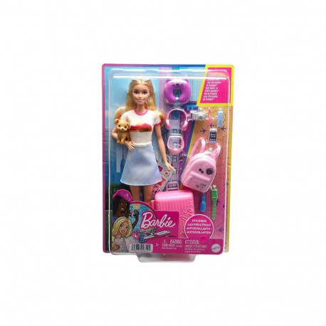 Lalka barbie malibu w podróży