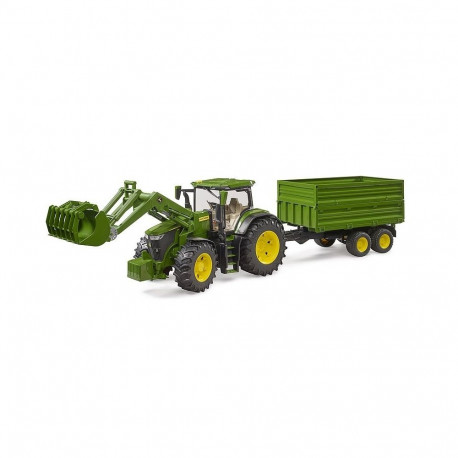 Traktor john deere 7r 350 z ładowaczem i przyczepą