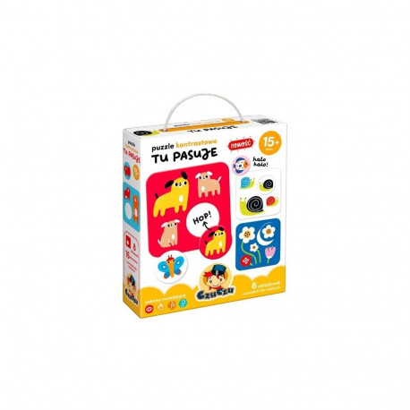 Puzzle kontrastowe - tu pasuje