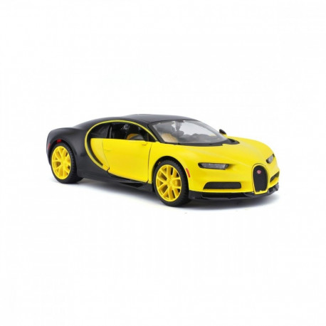 Model komposiitne Bugatti Chiron kollane-must 1/24