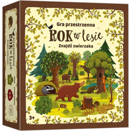 Gra rok w lesie. znajdź zwierzaka