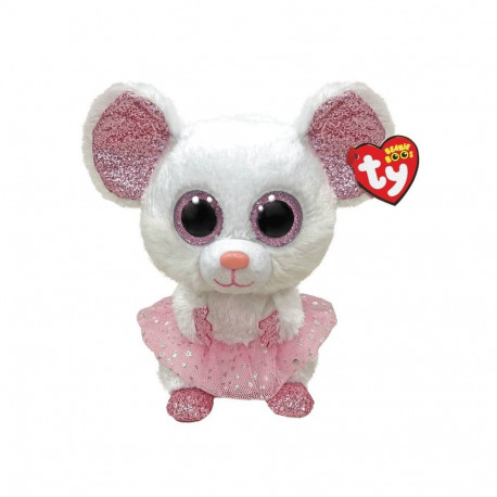 maskott valge hiir baleriin - nina 24 cm