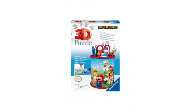 Puzzle 54 elementy 3d przybornik, super mario