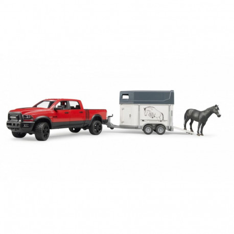 Auto ram 2500 power wagon z przyczepą do przewozu koni