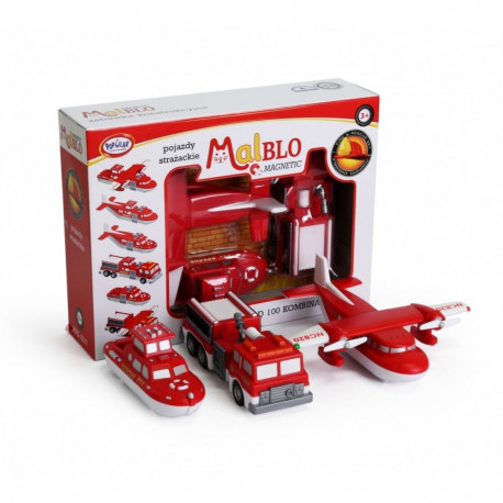 Malblo magnetilised tuletõrje sõidukid
