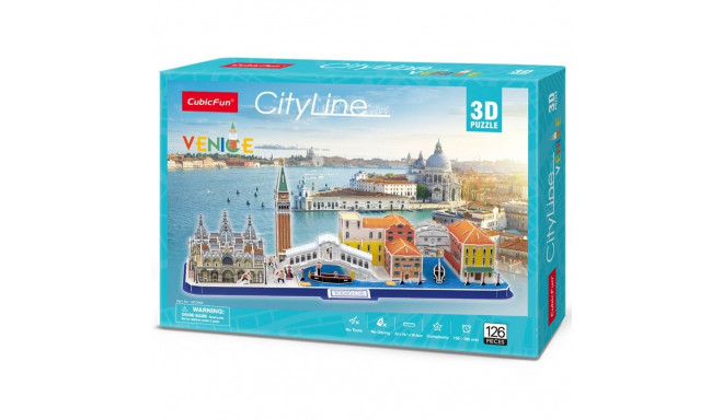 Puzzle 3d city line wenecja