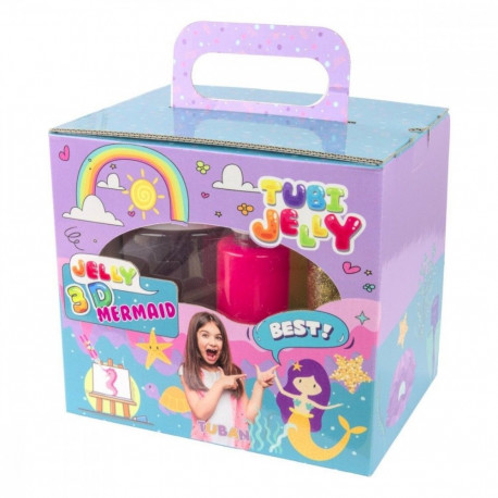 Zestaw tubi jelly 6 kolorów małe akwarium syrenka