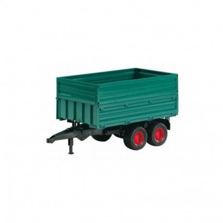 Przyczepa dwuosiowa z podwyższonymi burtami