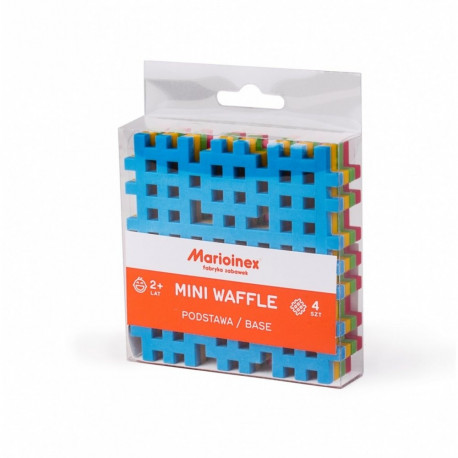Klocki konstrukcyjne mini wafle mini podstawa 4 sztuki