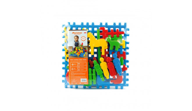 Klocki konstrukcyjne mini farma