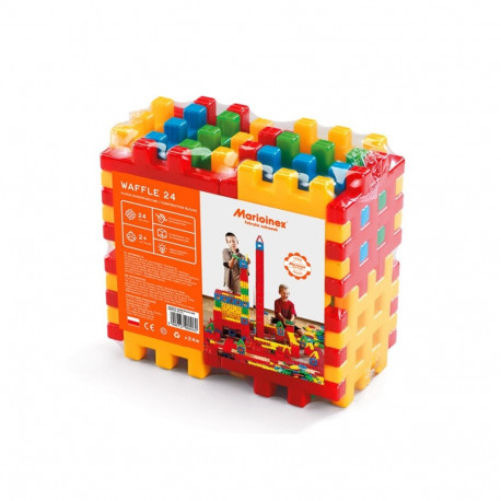 Klocki konstrukcyjne waffle 24