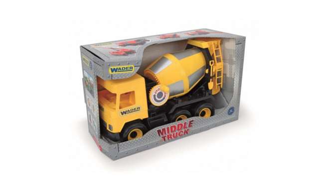 Betoniarka żółta 38 cm middle truck w kartonie
