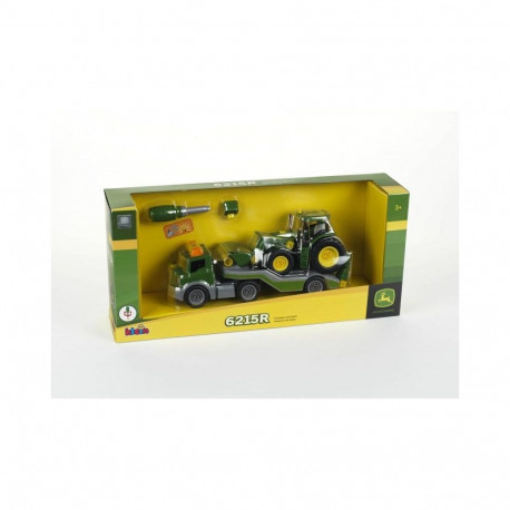 Traktor John Deere kokkupandav treileril