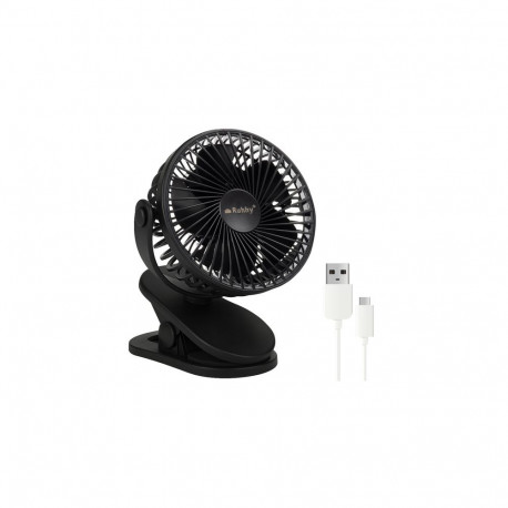Ruhhy juhtmevaba ventilaator 25567, must