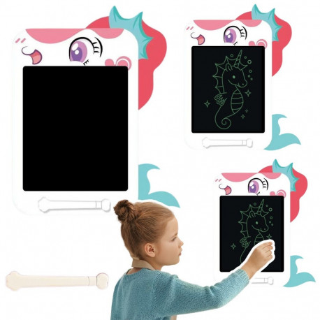 Znikopis LCD joonistustahvel valge ükssarvik pliiats