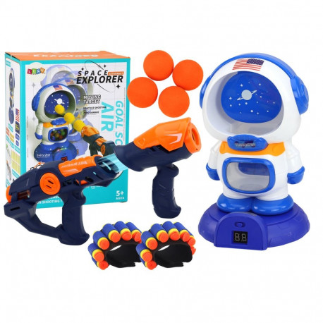 Gra Zręcznościowa Strzelanie Do Astronauty 2 Pistolety Kulki Strzałki