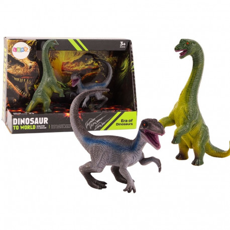 dinosauruste figuuride komplekt Brachinozaur Velociraptor 2 tk